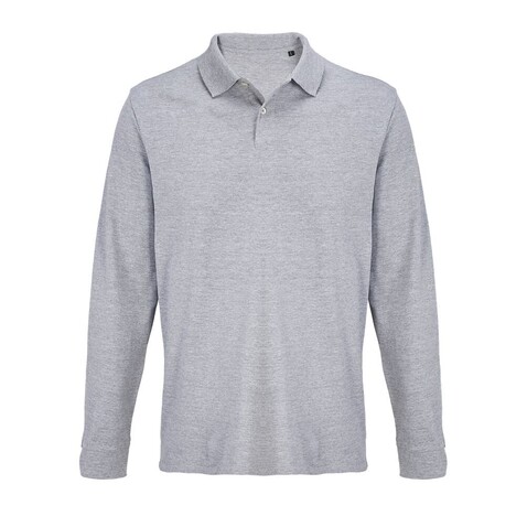 PACIFIC LSL POLO - Grau-Melange 2 bedrucken, Art.-Nr. S04441-GY-XXL PACIFIC LSL POLO - Grau-Melange 2 bedrucken, Art.-Nr. S04441-GY-XXL