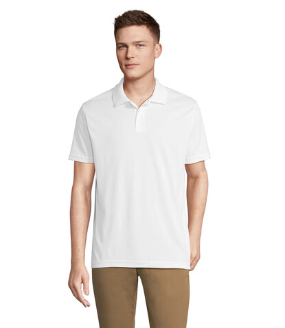 PITCHER UNISEX POLO - White bedrucken, Art.-Nr. S04442-WH-XS PITCHER UNISEX POLO - White bedrucken, Art.-Nr. S04442-WH-XS