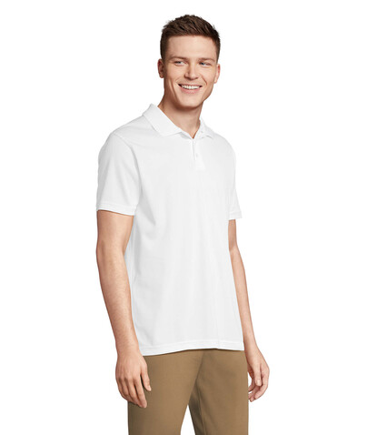 PITCHER UNISEX POLO - White bedrucken, Art.-Nr. S04442-WH-XS PITCHER UNISEX POLO - White bedrucken, Art.-Nr. S04442-WH-XS