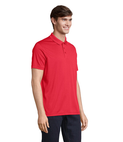 PITCHER UNISEX POLO - Red bedrucken, Art.-Nr. S04442-RD-L PITCHER UNISEX POLO - Red bedrucken, Art.-Nr. S04442-RD-L