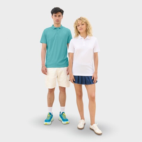 PITCHER UNISEX POLO - Pool Blue bedrucken, Art.-Nr. S04442-BP-M PITCHER UNISEX POLO - Pool Blue bedrucken, Art.-Nr. S04442-BP-M