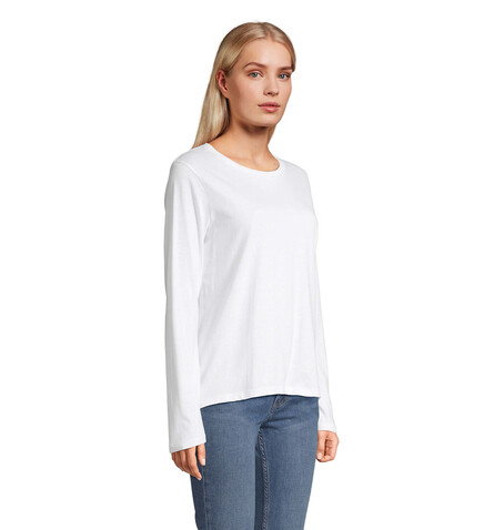 MONARCH DAMEN T-SHIRTS - White bedrucken, Art.-Nr. S04443-WH-3XL