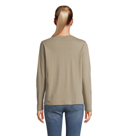 MONARCH DAMEN T-SHIRTS - Khaki bedrucken, Art.-Nr. S04443-KH-L