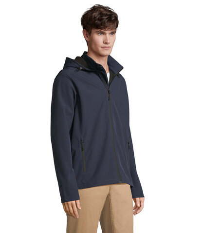 RACE HERREN-KAPUZENJACKE - French Navy bedrucken, Art.-Nr. S04447-FN-XXL