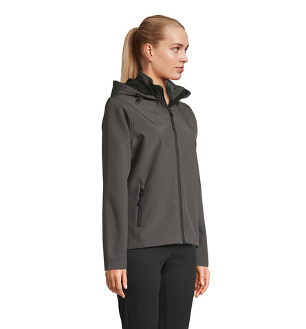 RACE DAMEN-KAPUZENJACKE - Anthrazitgrau bedrucken, Art.-Nr. S04448-CR-XXL RACE DAMEN-KAPUZENJACKE - Anthrazitgrau bedrucken, Art.-Nr. S04448-CR-XXL