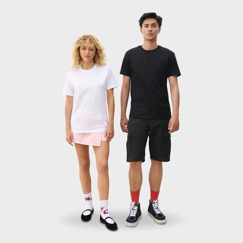 Explorer T-shirt Unisex - Schwarz Recycelt bedrucken, Art.-Nr. S04461-RC-XXL