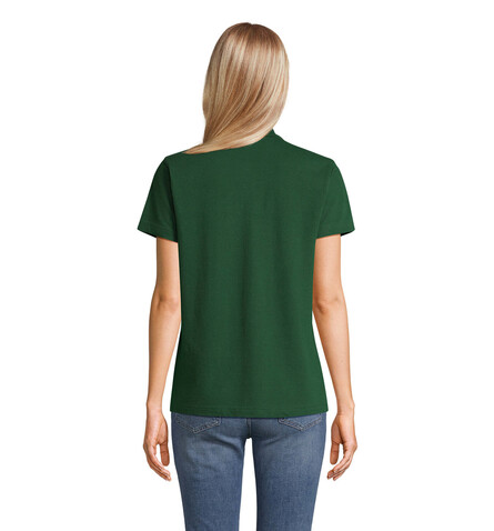 PULSE DAMEN POLO - Bottle Green bedrucken, Art.-Nr. S04501-BO-L
