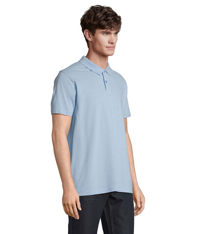 PULSE UNISEX POLO - Sky Blue Pique bedrucken, Art.-Nr. S04502-SP-L PULSE UNISEX POLO - Sky Blue Pique bedrucken, Art.-Nr. S04502-SP-L