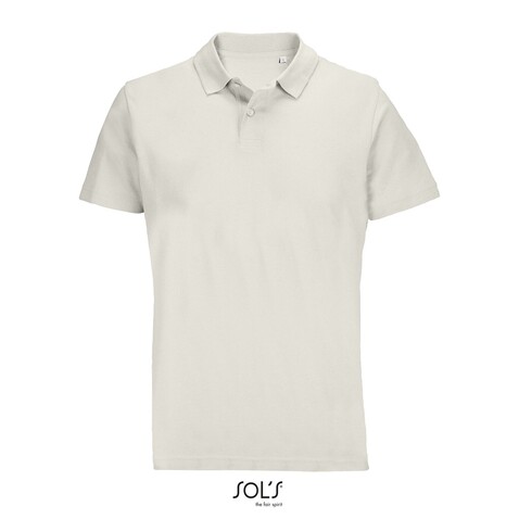 PULSE UNISEX POLO - Off-White bedrucken, Art.-Nr. S04502-WW-L