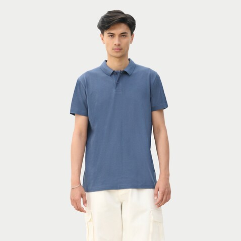 PULSE UNISEX POLO - Denim bedrucken, Art.-Nr. S04502-DM-XXL