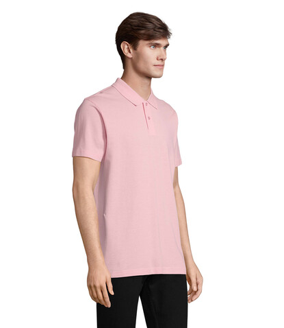 PULSE UNISEX POLO - Bonbon Rosa bedrucken, Art.-Nr. S04502-AX-L