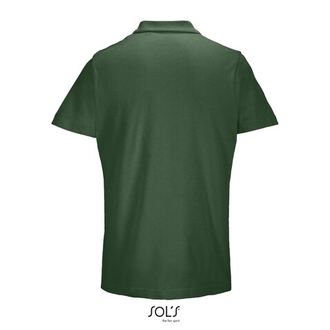 PULSE UNISEX POLO - Bottle Green bedrucken, Art.-Nr. S04502-BO-S