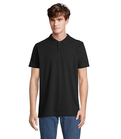 PULSE UNISEX POLO - Schwarz bedrucken, Art.-Nr. S04502-BK-5XL PULSE UNISEX POLO - Schwarz bedrucken, Art.-Nr. S04502-BK-5XL