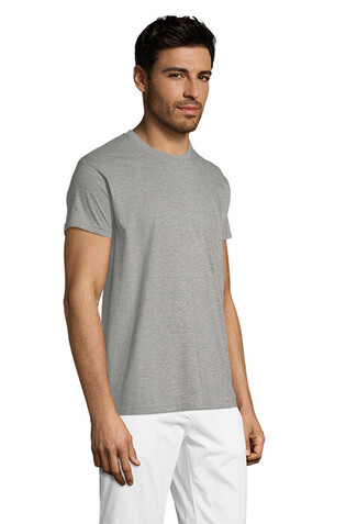 TITAN T-SHIRT 150gr - Graue Melange bedrucken, Art.-Nr. S04728-GM-XL
