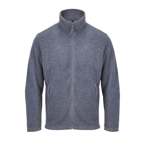 NITRO-JACKE MIT ZIPPER - Graue Melange bedrucken, Art.-Nr. S04759-GM-L