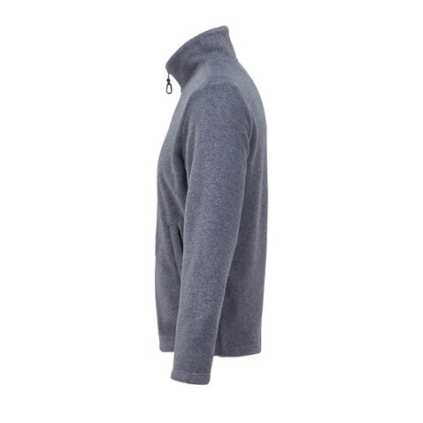 NITRO-JACKE MIT ZIPPER - Graue Melange bedrucken, Art.-Nr. S04759-GM-L