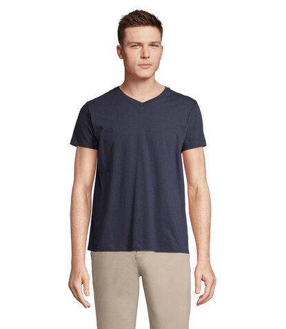 REGENT V V-NECK T-SHIRT - French Navy bedrucken, Art.-Nr. S04765-FN-XXL REGENT V V-NECK T-SHIRT - French Navy bedrucken, Art.-Nr. S04765-FN-XXL