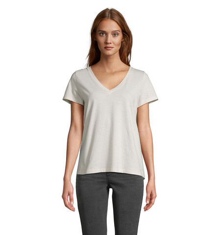 REGENT V T-SHIRT WOMEN - Off-White bedrucken, Art.-Nr. S04766-WW-XS REGENT V T-SHIRT WOMEN - Off-White bedrucken, Art.-Nr. S04766-WW-XS