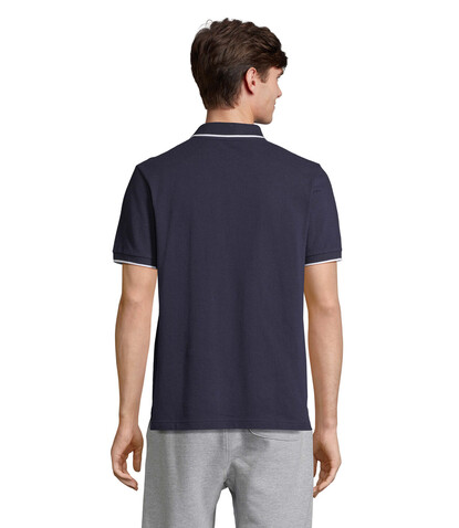 PALERMO POLO-SHIRT - Französische Marine/weiß bedrucken, Art.-Nr. S04769-FW-M PALERMO POLO-SHIRT - Französische Marine/weiß bedrucken, Art.-Nr. S04769-FW-M