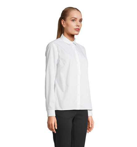BAILEY WOMEN POPLIN SHIRT - White bedrucken, Art.-Nr. S04771-WH-XXL BAILEY WOMEN POPLIN SHIRT - White bedrucken, Art.-Nr. S04771-WH-XXL