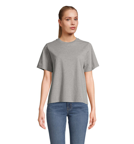 LEGEND DAMEN-T-SHIRT - Graue Melange bedrucken, Art.-Nr. S04776-GM-L LEGEND DAMEN-T-SHIRT - Graue Melange bedrucken, Art.-Nr. S04776-GM-L