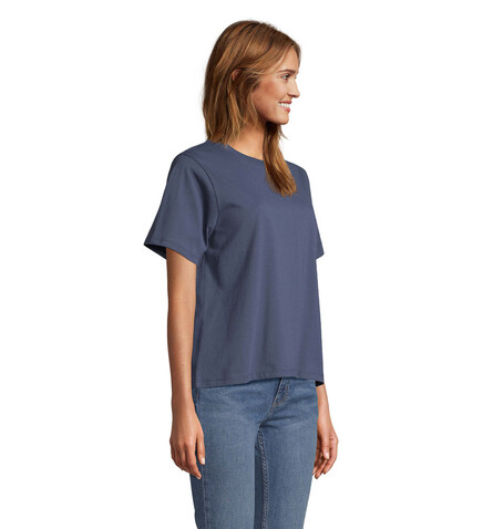 LEGEND DAMEN-T-SHIRT - Denim bedrucken, Art.-Nr. S04776-DM-L