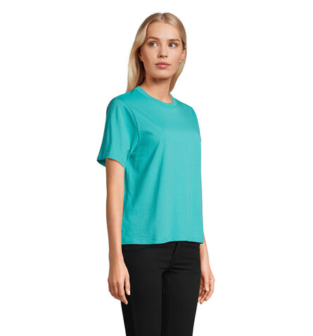 LEGEND DAMEN-T-SHIRT - Karibik Blau bedrucken, Art.-Nr. S04776-CB-XXL