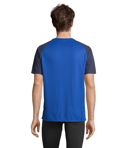 VORTEX RAGLAN T-SHIRT - French Navy/Royal Blue bedrucken, Art.-Nr. S04787-ET-S