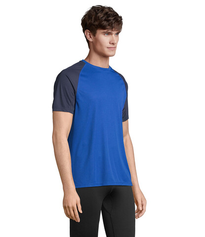 VORTEX RAGLAN T-SHIRT - French Navy/Royal Blue bedrucken, Art.-Nr. S04787-ET-S