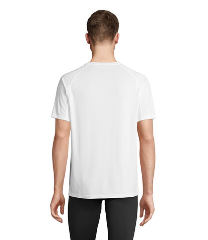 VORTEX RAGLAN T-SHIRT - White bedrucken, Art.-Nr. S04787-WH-M