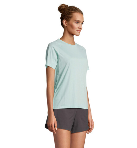 VORTEX WOMEN RAGLAN T-SHIRT - Arctic Blue bedrucken, Art.-Nr. S04788-AA-XL