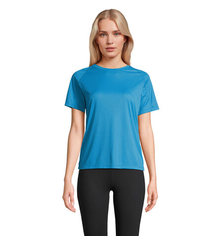 VORTEX WOMEN RAGLAN T-SHIRT - Aqua bedrucken, Art.-Nr. S04788-AQ-S