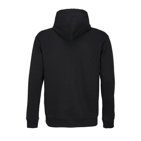 CAMERON HOODED SWEATSHIRT - Black/Grey Melange bedrucken, Art.-Nr. S04853-JK-M