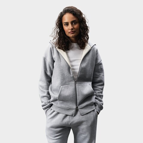 ELIOTT FULLZIP HOODIE - Grau-Melange 2 bedrucken, Art.-Nr. S04884-GY-XS ELIOTT FULLZIP HOODIE - Grau-Melange 2 bedrucken, Art.-Nr. S04884-GY-XS