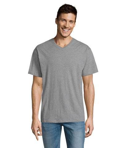 VICTORY HERRENT-SHIRT 150g - Graue Melange bedrucken, Art.-Nr. S11150-GM-M
