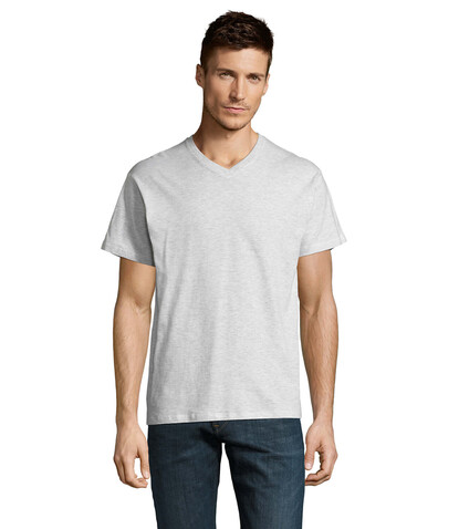 VICTORY HERRENT-SHIRT 150g - Ash bedrucken, Art.-Nr. S11150-AS-S