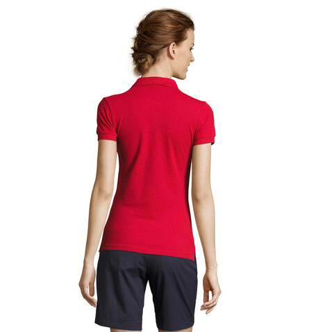 PEOPLE DAMEN POLO 210g - Red bedrucken, Art.-Nr. S11310-RD-XL