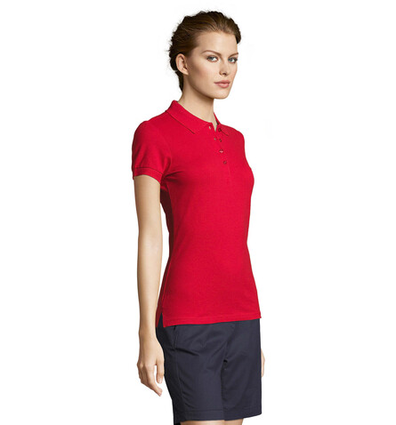 PEOPLE DAMEN POLO 210g - Red bedrucken, Art.-Nr. S11310-RD-XL