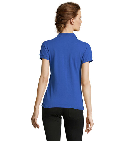PEOPLE DAMEN POLO 210g - Royal Blue bedrucken, Art.-Nr. S11310-RB-S