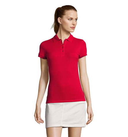 PASSION DAMEN POLO 170g - Red bedrucken, Art.-Nr. S11338-RD-M