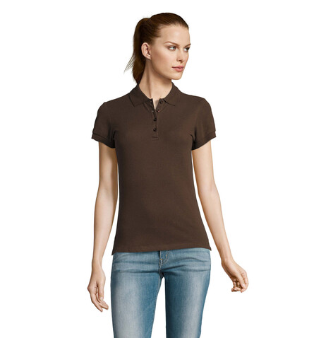 PASSION DAMEN POLO 170g - Chocolate bedrucken, Art.-Nr. S11338-CH-XL PASSION DAMEN POLO 170g - Chocolate bedrucken, Art.-Nr. S11338-CH-XL