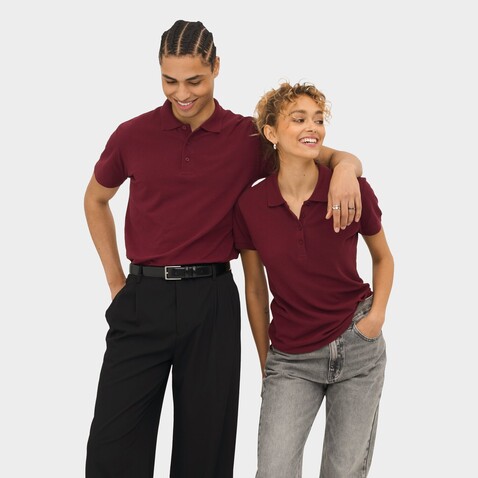 PASSION DAMEN POLO 170g - Burgundy bedrucken, Art.-Nr. S11338-BG-L