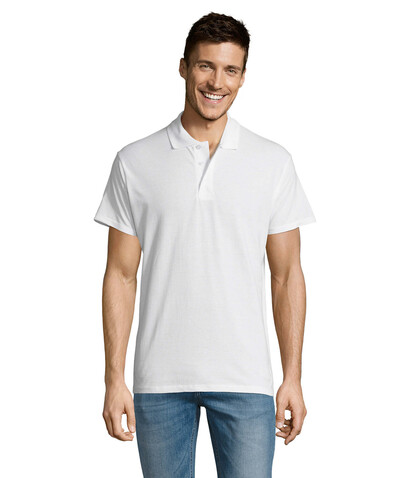 SUMMER II MEN Polo 170g - White bedrucken, Art.-Nr. S11342-WH-XL SUMMER II MEN Polo 170g - White bedrucken, Art.-Nr. S11342-WH-XL