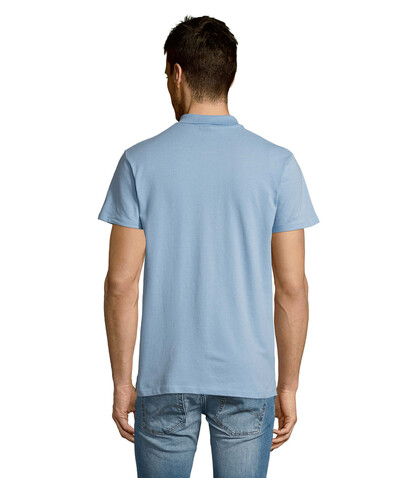 SUMMER II MEN Polo 170g - Sky Blue Pique bedrucken, Art.-Nr. S11342-SP-XXL