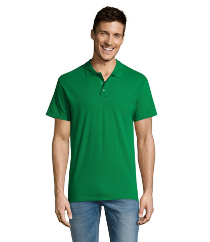 SUMMER II MEN Polo 170g - Kelly Green bedrucken, Art.-Nr. S11342-KG-XS