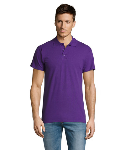 SUMMER II MEN Polo 170g - Dark Purple bedrucken, Art.-Nr. S11342-DA-M