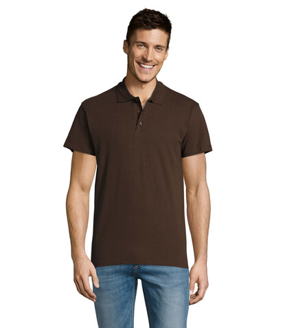SUMMER II MEN Polo 170g - Chocolate bedrucken, Art.-Nr. S11342-CH-XS