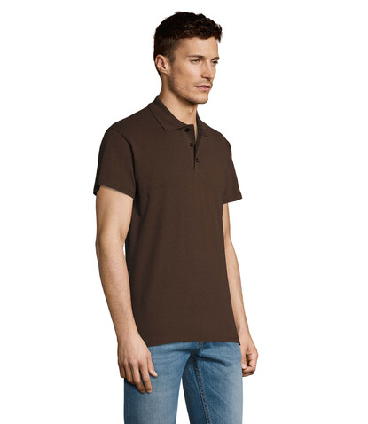 SUMMER II MEN Polo 170g - Chocolate bedrucken, Art.-Nr. S11342-CH-XS