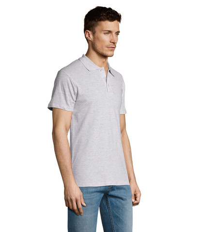 SUMMER II MEN Polo 170g - Ash bedrucken, Art.-Nr. S11342-AS-XL SUMMER II MEN Polo 170g - Ash bedrucken, Art.-Nr. S11342-AS-XL