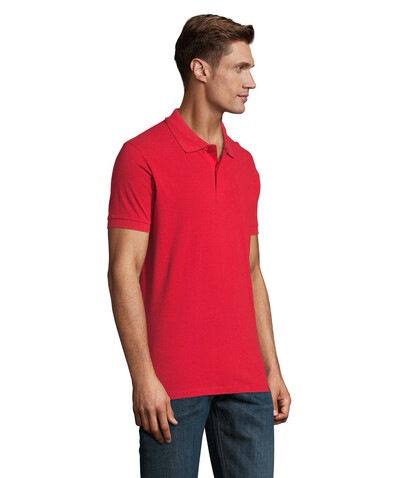 PERFECT MEN Polo 180g - Red bedrucken, Art.-Nr. S11346-RD-3XL